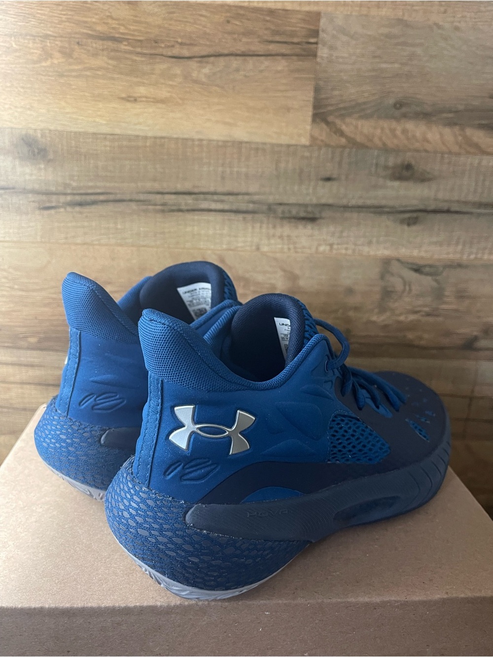 Women Under Armour HOVR Havoc 3 Basketball Shoes Sz 7.5 Marine Blue